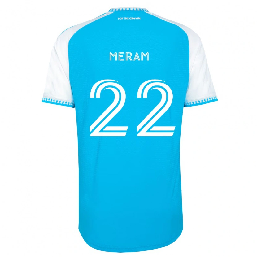 Danxen Women Justin Meram #22 Sky Blue White Black Home Jersey 2026/27 T-Shirt