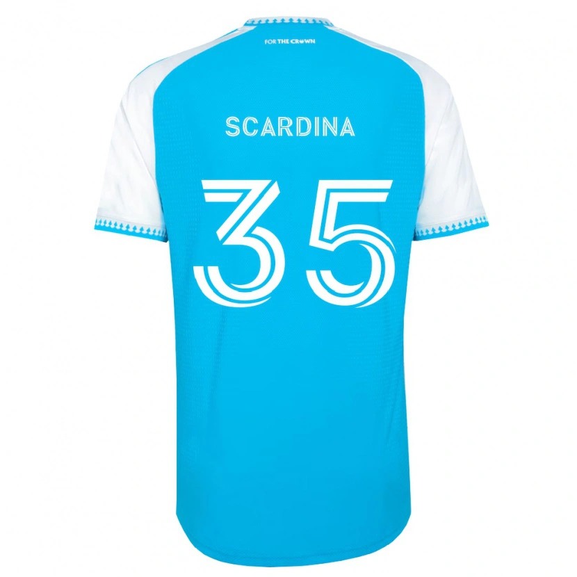 Danxen Women Nick Scardina #35 Sky Blue White Black Home Jersey 2026/27 T-Shirt