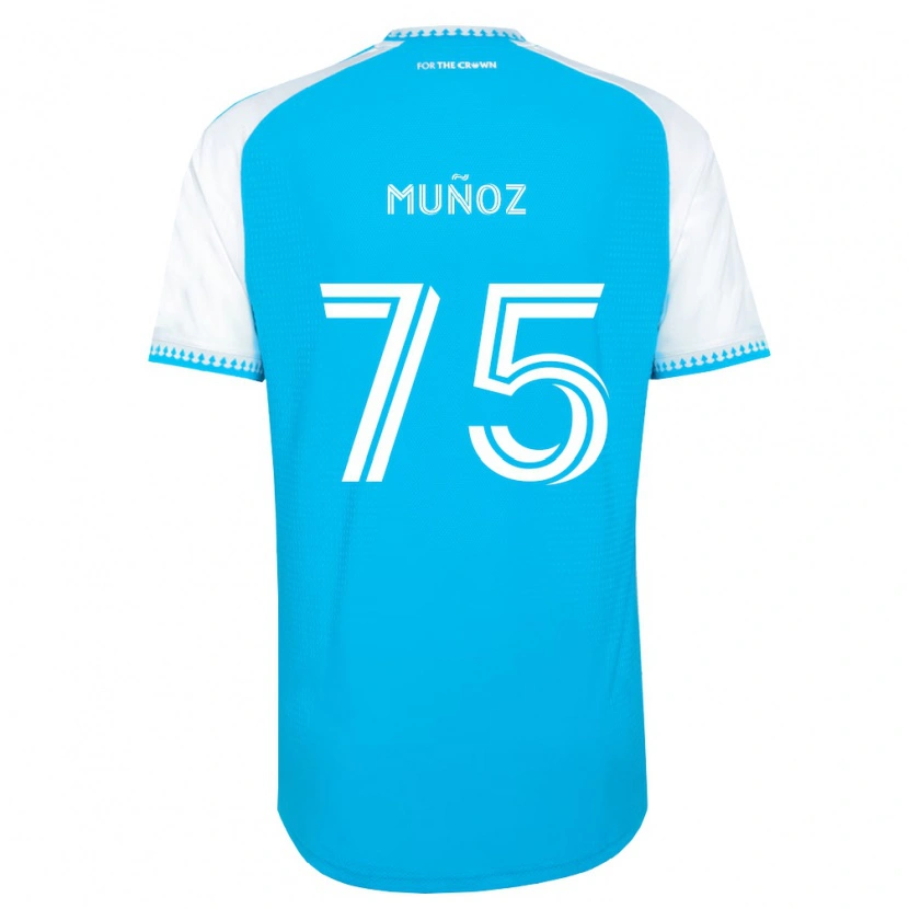 Danxen Women Jeremiah Muñoz #75 Sky Blue White Black Home Jersey 2026/27 T-Shirt