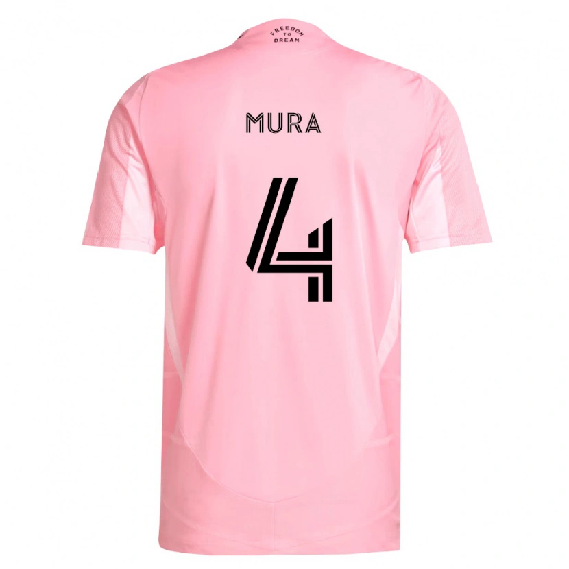 Danxen Women Facundo Mura #4 Pink Black Home Jersey 2026/27 T-Shirt