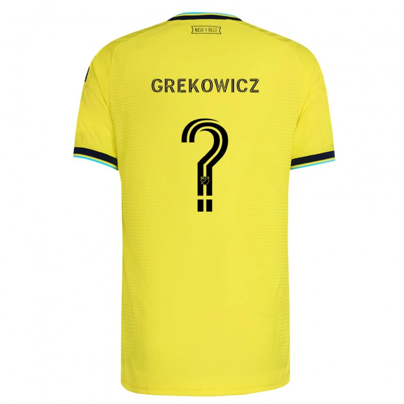 Danxen Women Jacob Grekowicz #0 Bright Yellow Navy Blue Home Jersey 2026/27 T-Shirt
