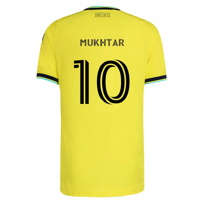 Danxen Women Hany Mukhtar #10 Bright Yellow Navy Blue Home Jersey 2026/27 T-Shirt