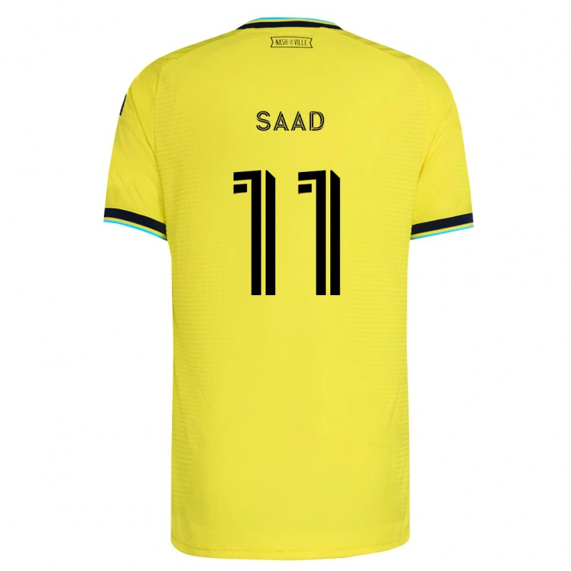Danxen Women Elias Saad #11 Bright Yellow Navy Blue Home Jersey 2026/27 T-Shirt