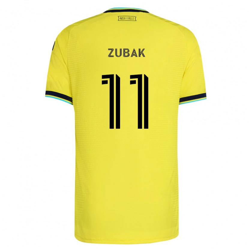 Danxen Women Ethan Zubak #11 Bright Yellow Navy Blue Home Jersey 2026/27 T-Shirt