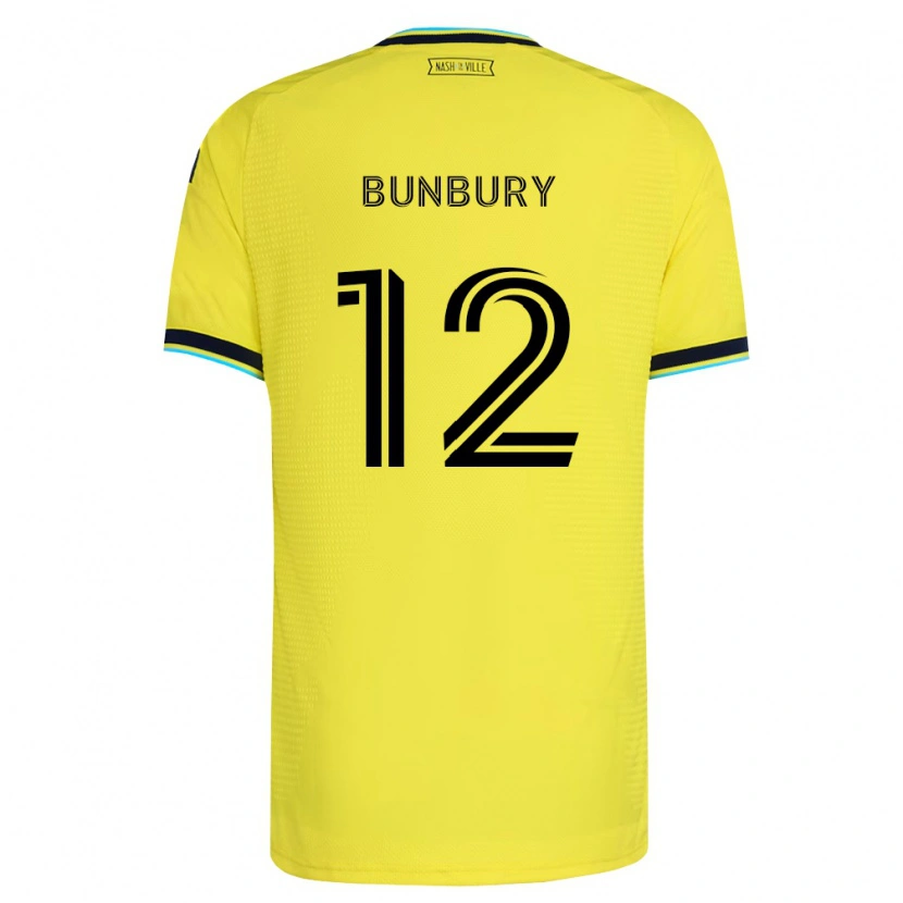 Danxen Women Teal Bunbury #12 Bright Yellow Navy Blue Home Jersey 2026/27 T-Shirt