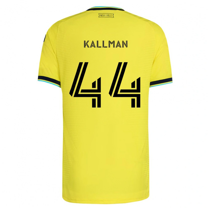 Danxen Women Brent Kallman #44 Bright Yellow Navy Blue Home Jersey 2026/27 T-Shirt