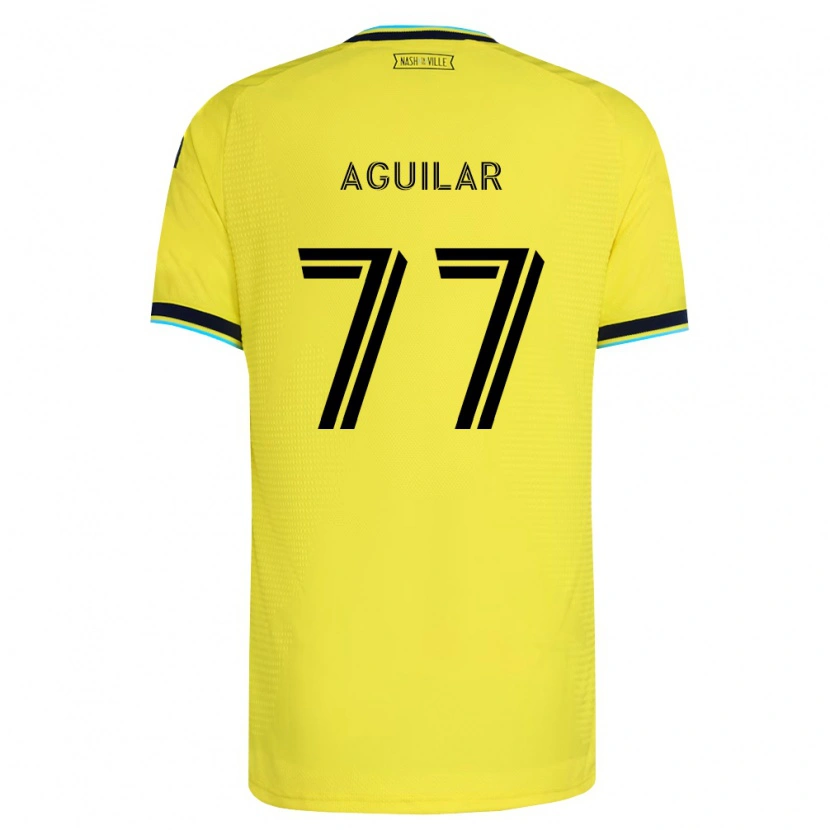 Danxen Women Xavier Aguilar #77 Bright Yellow Navy Blue Home Jersey 2026/27 T-Shirt