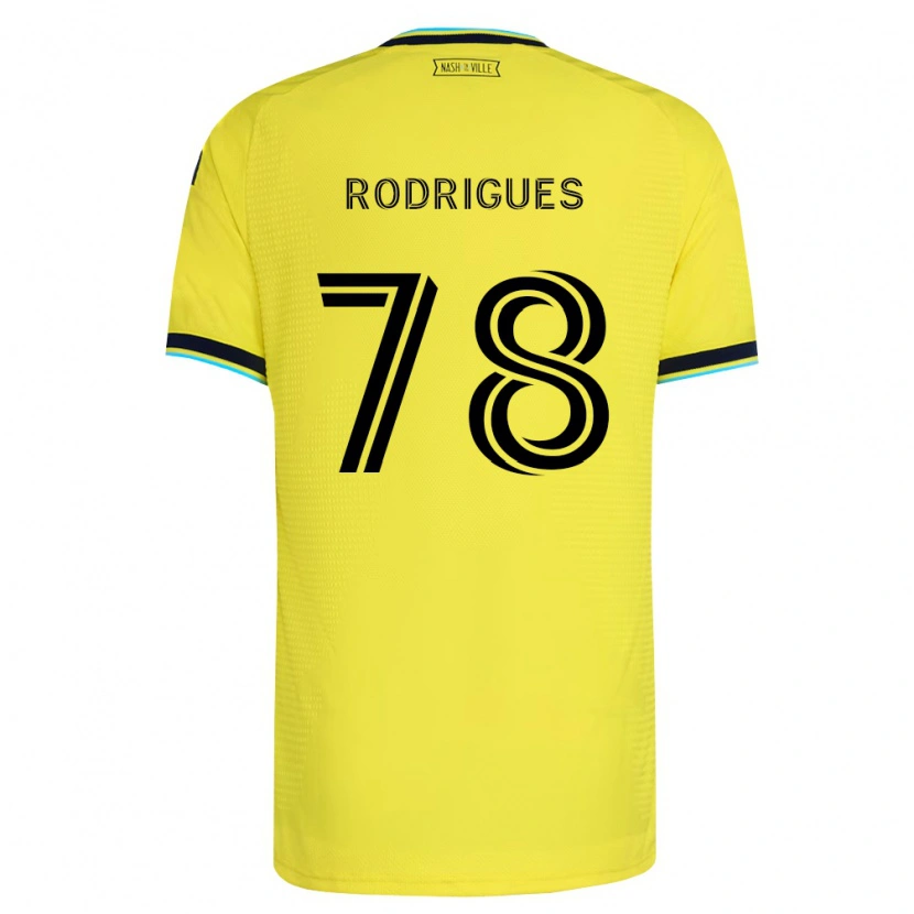 Danxen Women Giuliano Rodrigues #78 Bright Yellow Navy Blue Home Jersey 2026/27 T-Shirt