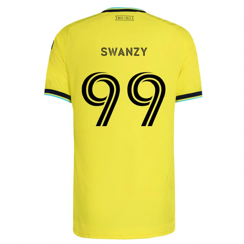Danxen Women Joshua Swanzy #99 Bright Yellow Navy Blue Home Jersey 2026/27 T-Shirt