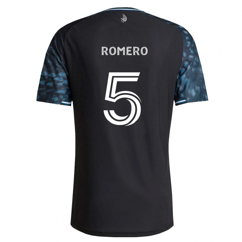 Danxen Women Nicolás Romero #5 Black White Home Jersey 2026/27 T-Shirt