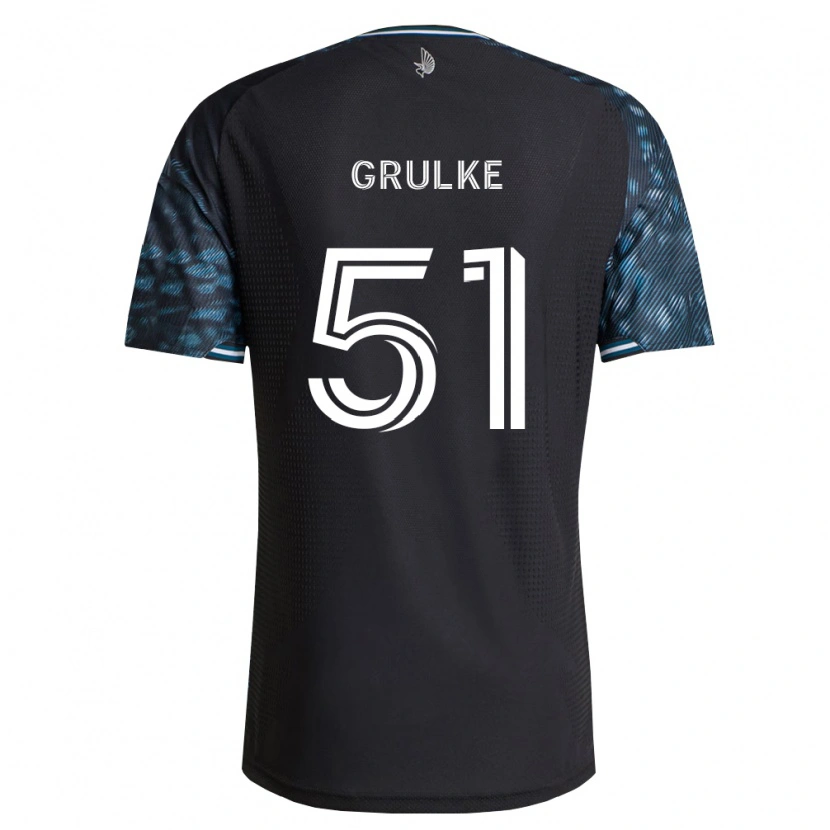 Danxen Women Calin Grulke #51 Black White Home Jersey 2026/27 T-Shirt