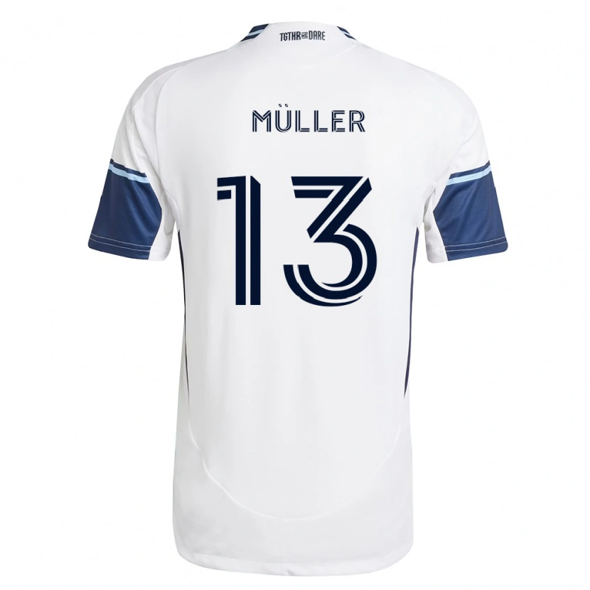 Danxen Women Thomas Müller #13 White Royal Blue Home Jersey 2026/27 T-Shirt