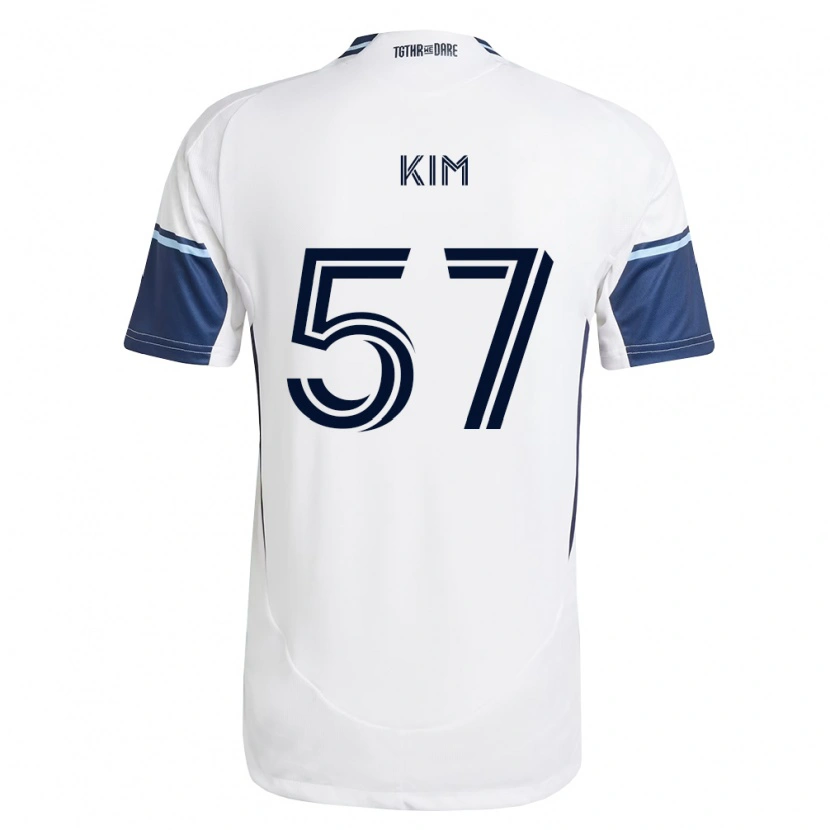 Danxen Women Jayden Kim #57 White Royal Blue Home Jersey 2026/27 T-Shirt
