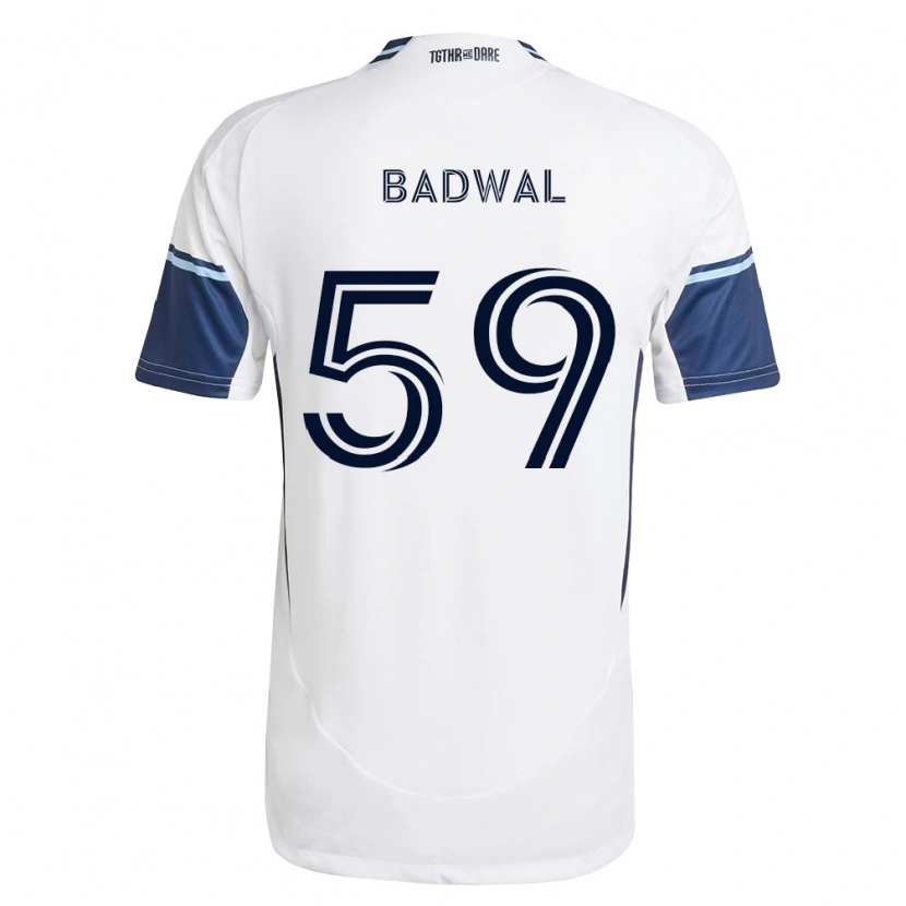 Danxen Women Jeevan Badwal #59 White Royal Blue Home Jersey 2026/27 T-Shirt