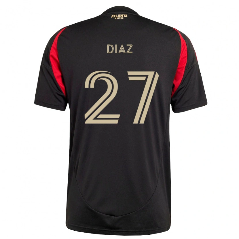 Danxen Women Paulo Díaz #27 Black Red Home Jersey 2026/27 T-Shirt