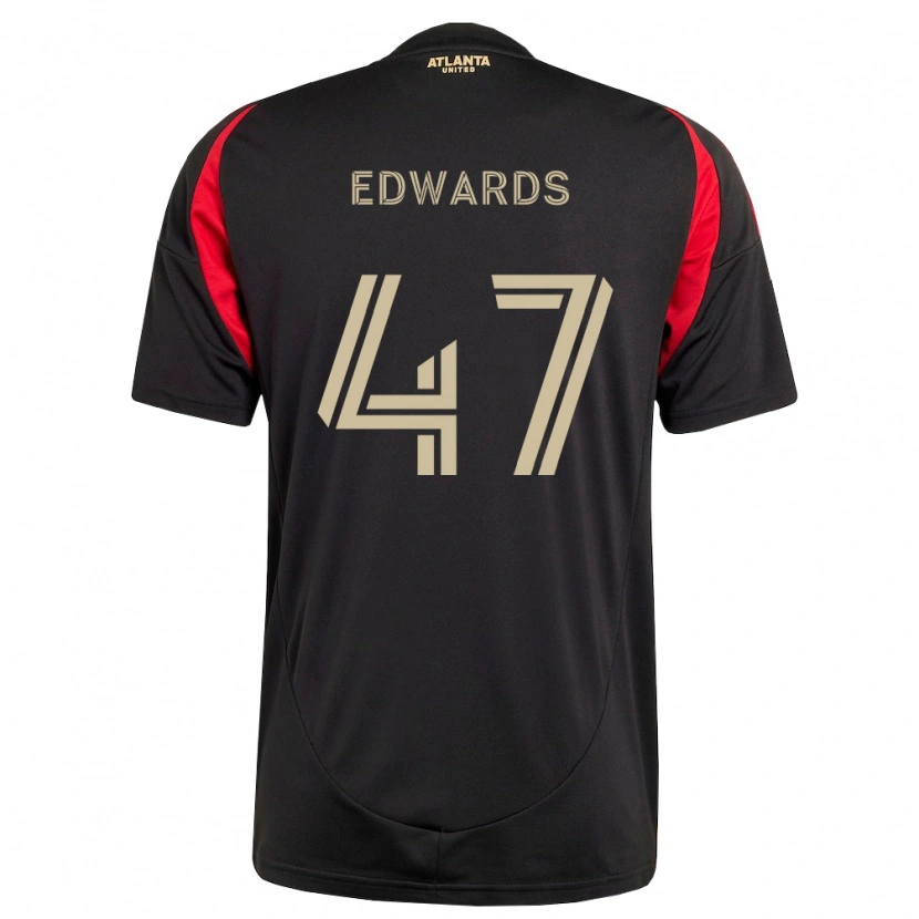 Danxen Women Matthew Edwards #47 Black Red Home Jersey 2026/27 T-Shirt
