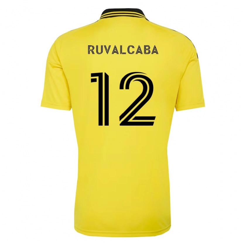 Danxen Women Cesar Ruvalcaba #12 Yellow Black Home Jersey 2026/27 T-Shirt