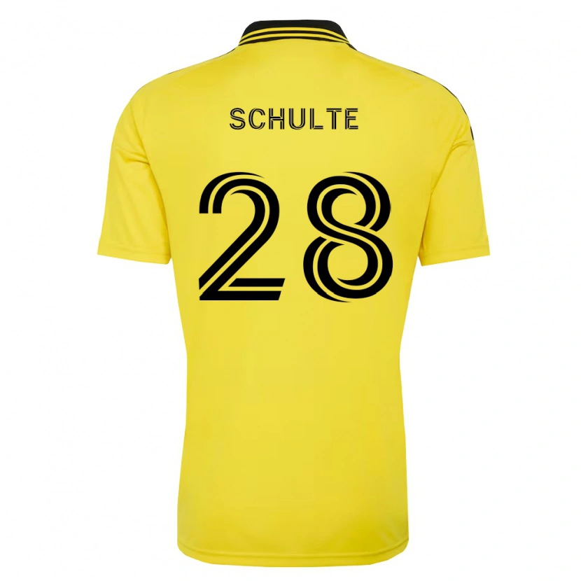 Danxen Women Patrick Schulte #28 Yellow Black Home Jersey 2026/27 T-Shirt