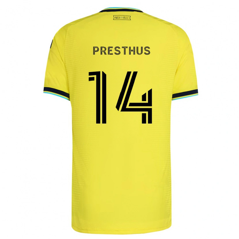 Danxen Women Owen Presthus #14 Bright Yellow Navy Blue Home Jersey 2026/27 T-Shirt