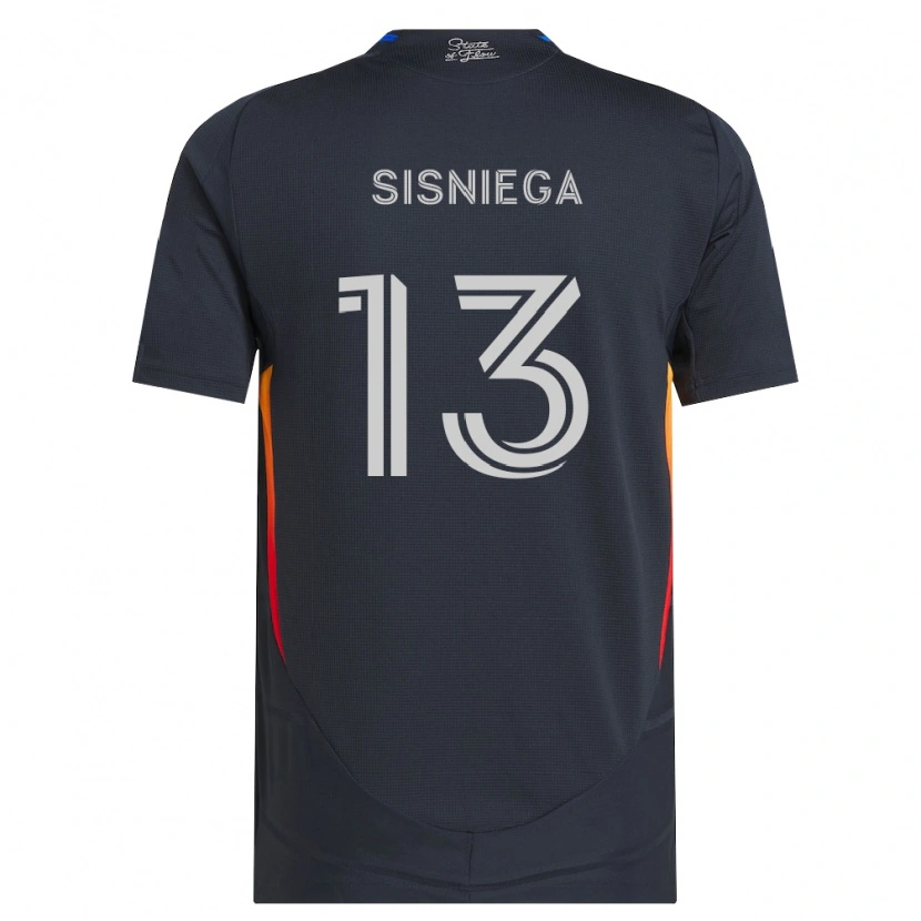 Danxen Women Pablo Sisniega #13 Dark Gray Red Home Jersey 2026/27 T-Shirt