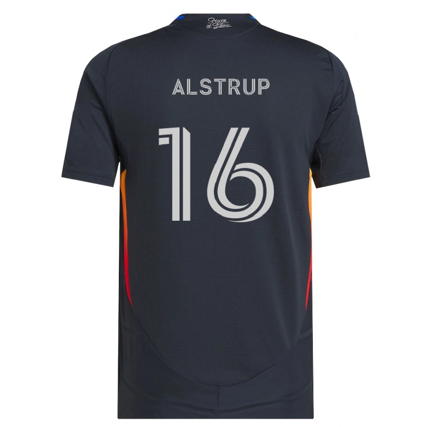 Danxen Women Marcus Alstrup #16 Dark Gray Red Home Jersey 2026/27 T-Shirt