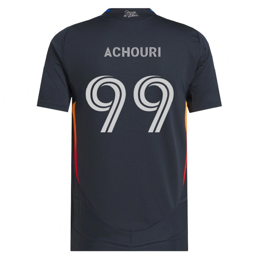 Danxen Women Elias Achouri #99 Dark Gray Red Home Jersey 2026/27 T-Shirt