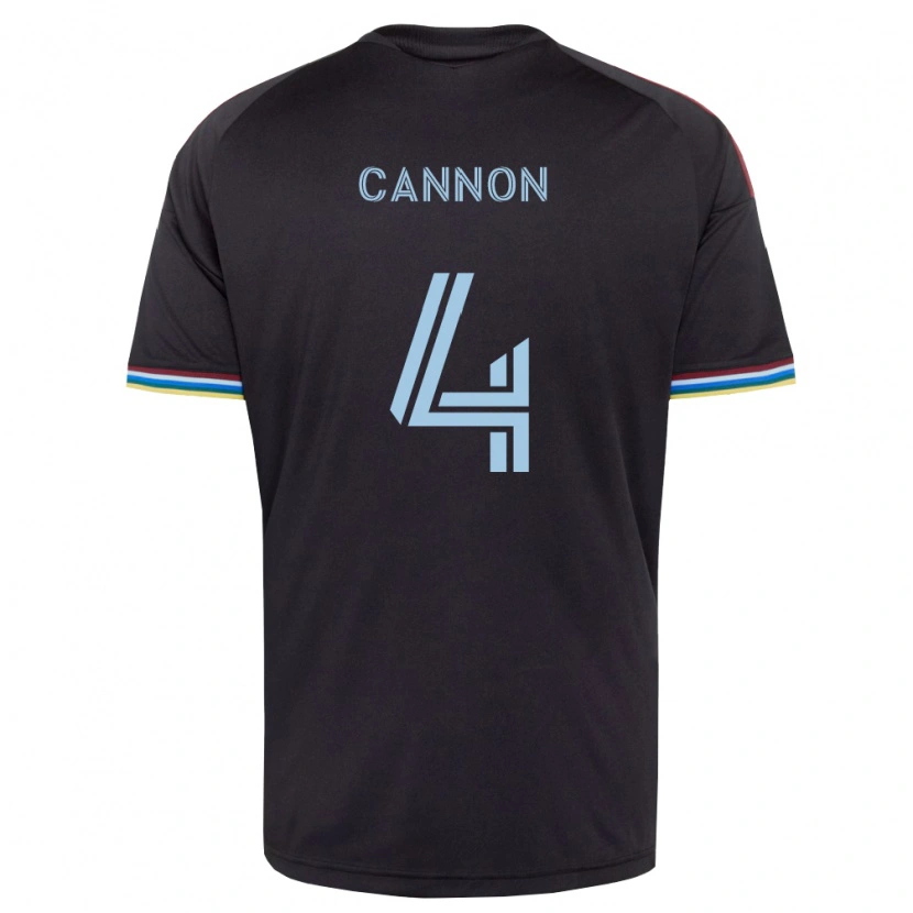 Danxen Women Reggie Cannon #4 Black Sky Blue Home Jersey 2026/27 T-Shirt