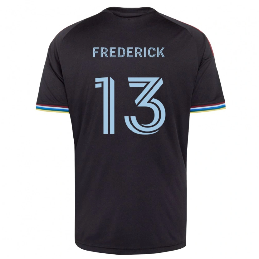 Danxen Women Wayne Frederick #13 Black Sky Blue Home Jersey 2026/27 T-Shirt