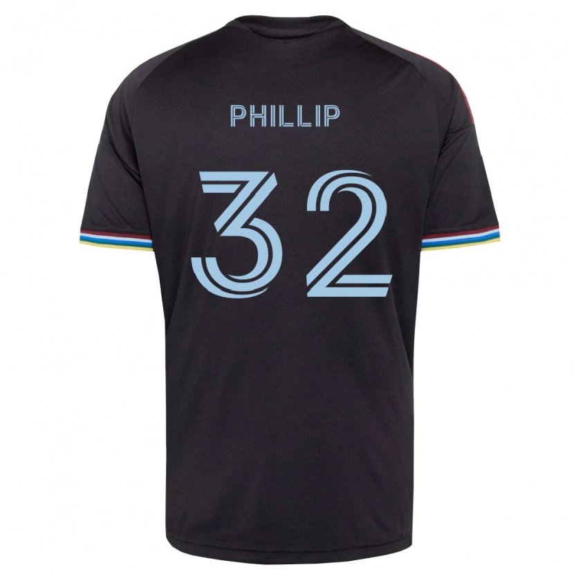 Danxen Women Donavan Phillip #32 Black Sky Blue Home Jersey 2026/27 T-Shirt