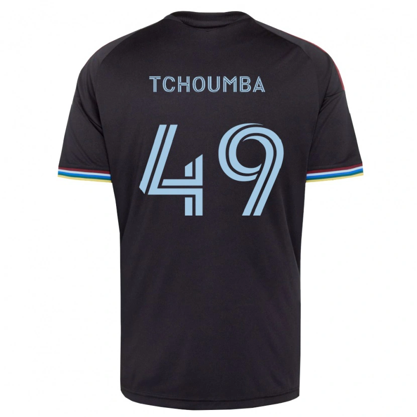 Danxen Women Nathan Tchoumba #49 Black Sky Blue Home Jersey 2026/27 T-Shirt