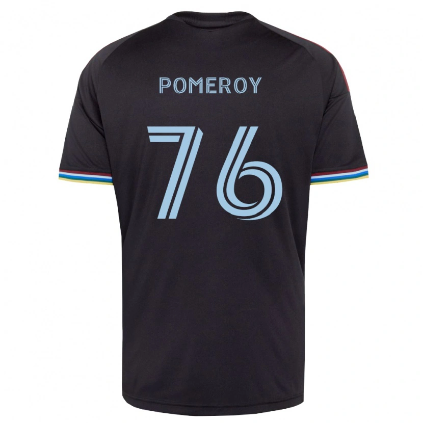 Danxen Women Jack Pomeroy #76 Black Sky Blue Home Jersey 2026/27 T-Shirt