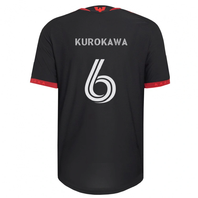Danxen Women Keisuke Kurokawa #6 Black White Red Home Jersey 2026/27 T-Shirt