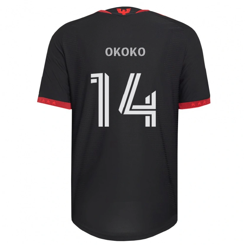 Danxen Women Lohamba Okoko #14 Black White Red Home Jersey 2026/27 T-Shirt