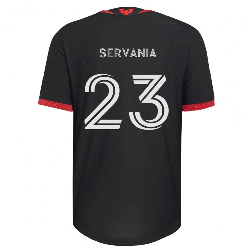 Danxen Women Brandon Servania #23 Black White Red Home Jersey 2026/27 T-Shirt