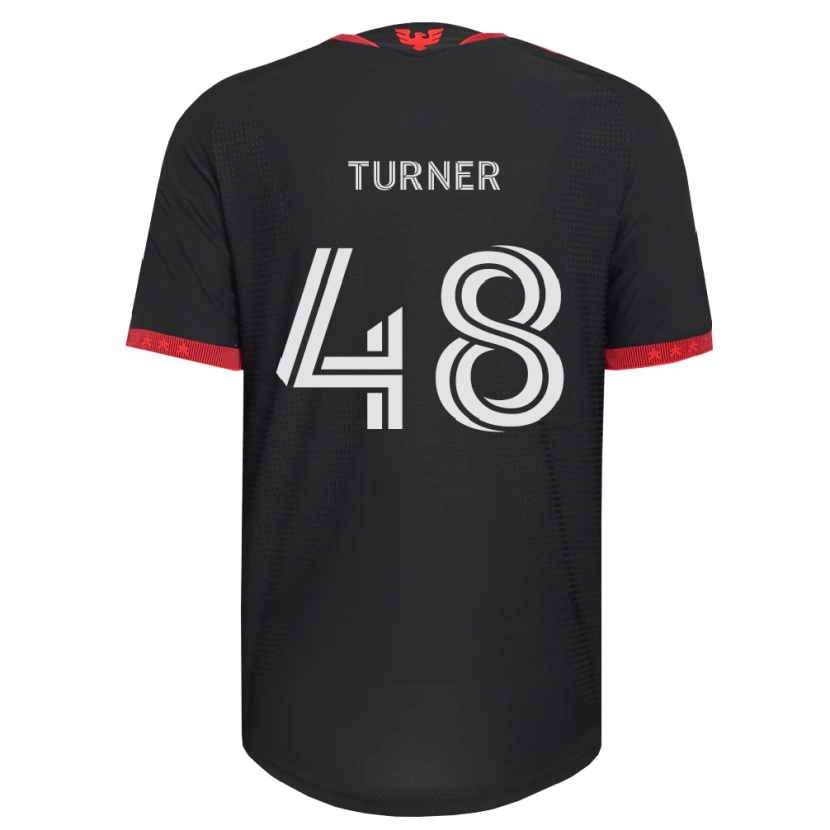 Danxen Women Gavin Turner #48 Black White Red Home Jersey 2026/27 T-Shirt