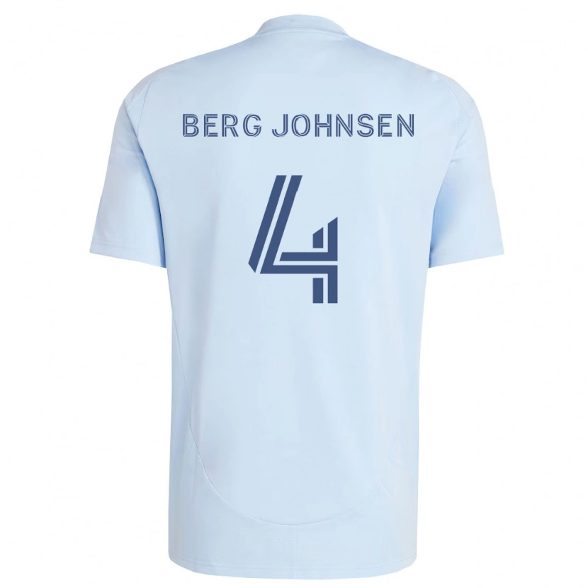 Danxen Women Lasse Berg Johnsen #4 Light Blue Light Grey Home Jersey 2026/27 T-Shirt