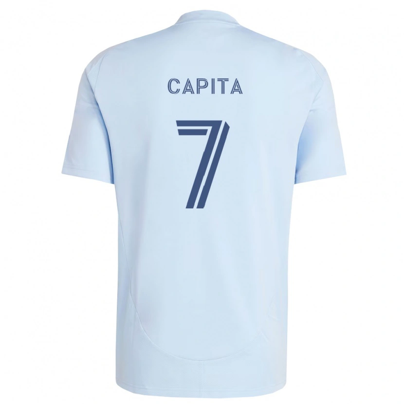 Danxen Women Capita #7 Light Blue Light Grey Home Jersey 2026/27 T-Shirt