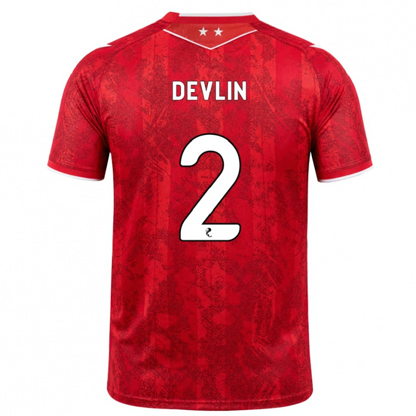 Danxen Women Nicky Devlin #2 Red White Home Jersey 2026/27 T-Shirt