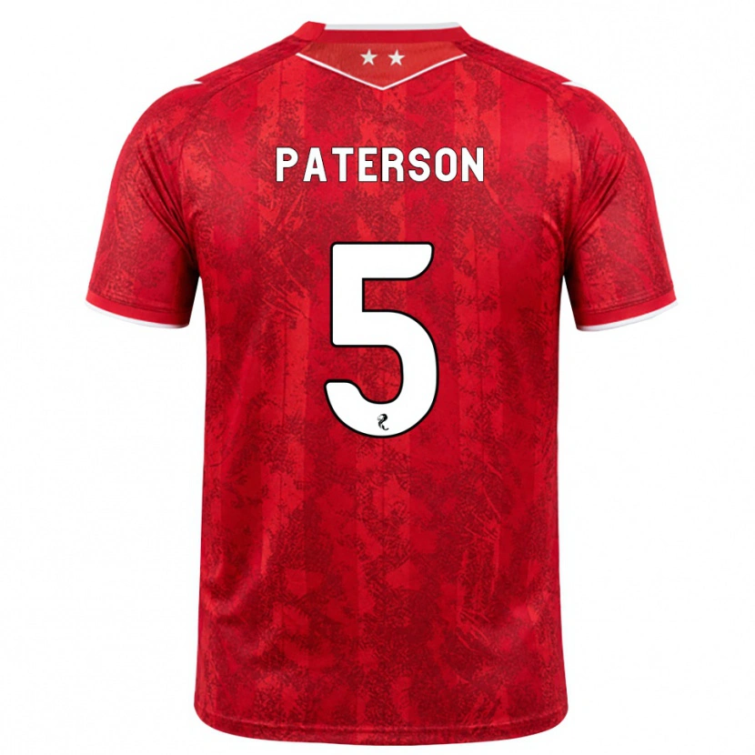 Danxen Women Donna Paterson #5 Red White Home Jersey 2026/27 T-Shirt