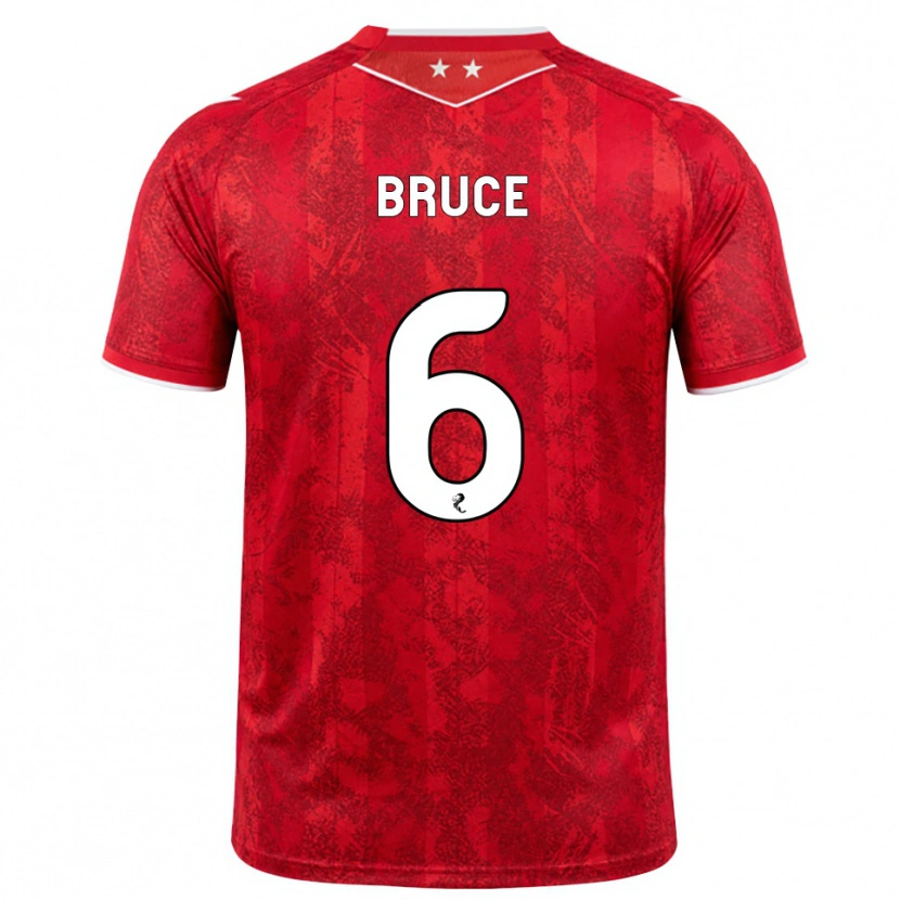 Danxen Women Natasha Bruce #6 Red White Home Jersey 2026/27 T-Shirt