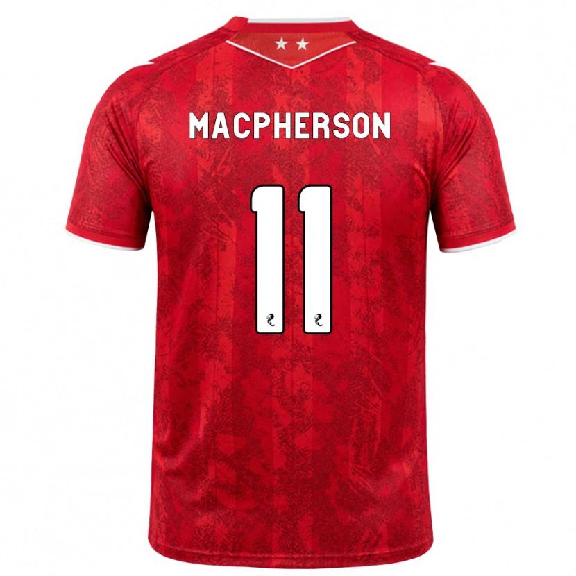 Danxen Women Keira Macpherson #11 Red White Home Jersey 2026/27 T-Shirt