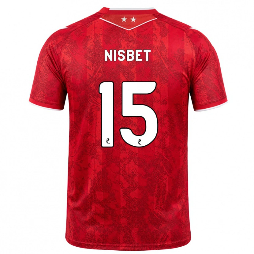Danxen Women Kevin Nisbet #15 Red White Home Jersey 2026/27 T-Shirt