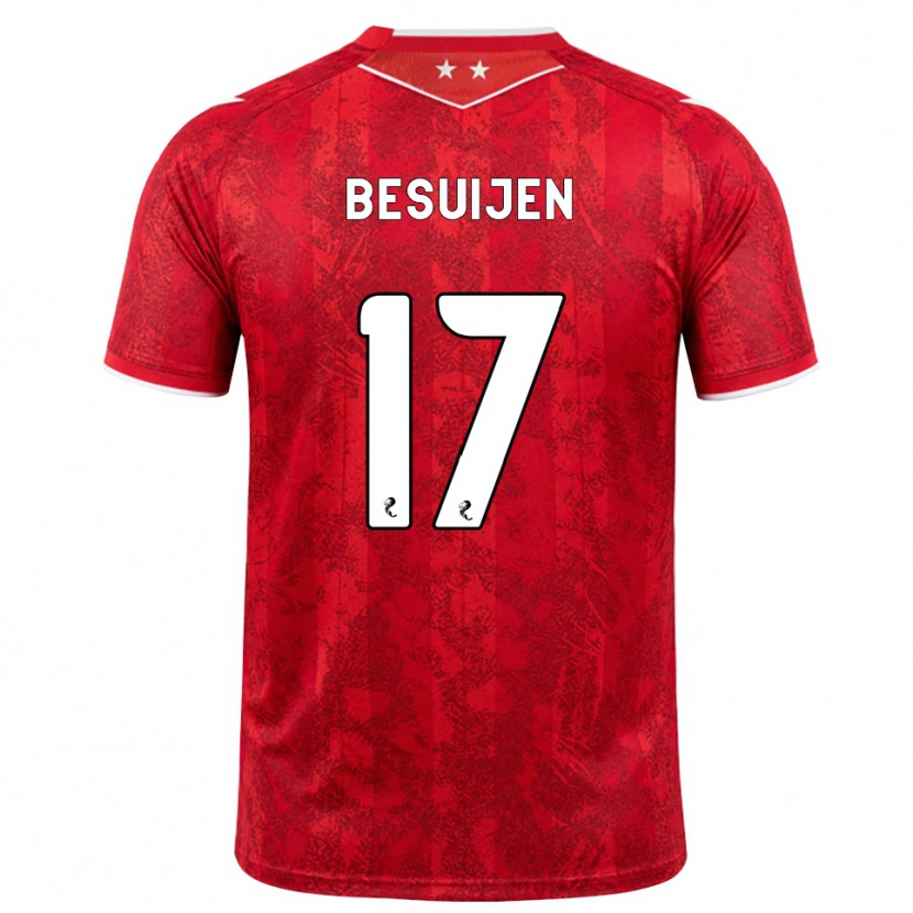 Danxen Women Vicente Besuijen #17 Red White Home Jersey 2026/27 T-Shirt