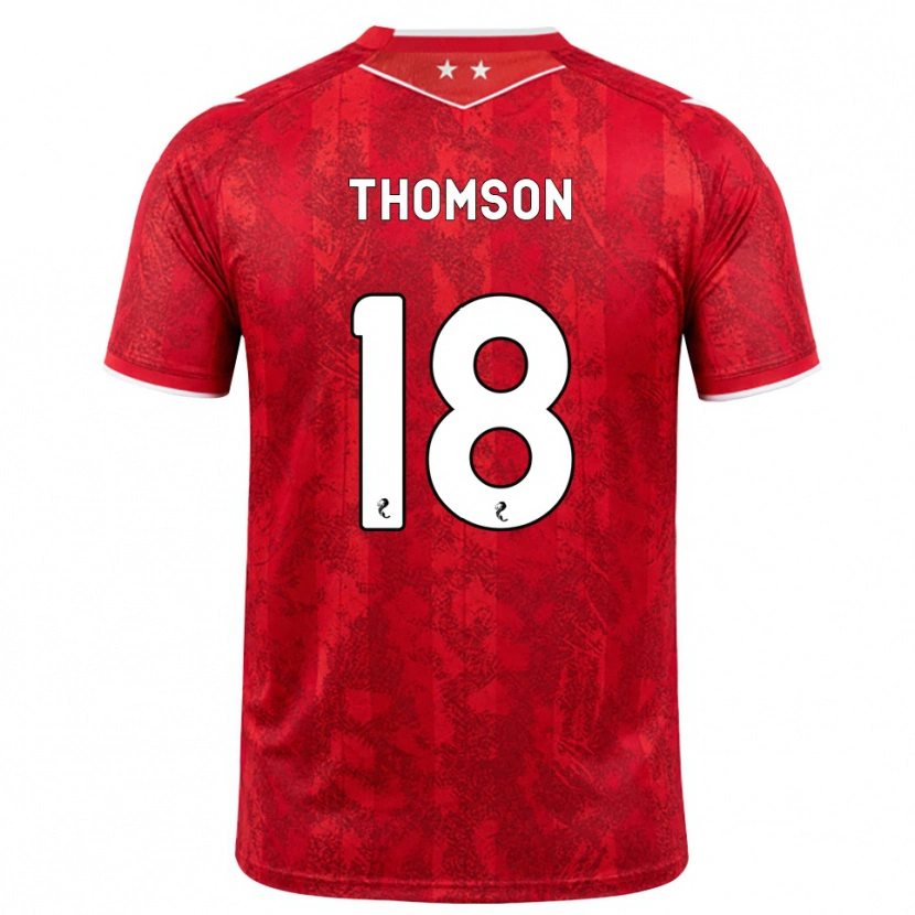 Danxen Women Eva Thomson #18 Red White Home Jersey 2026/27 T-Shirt