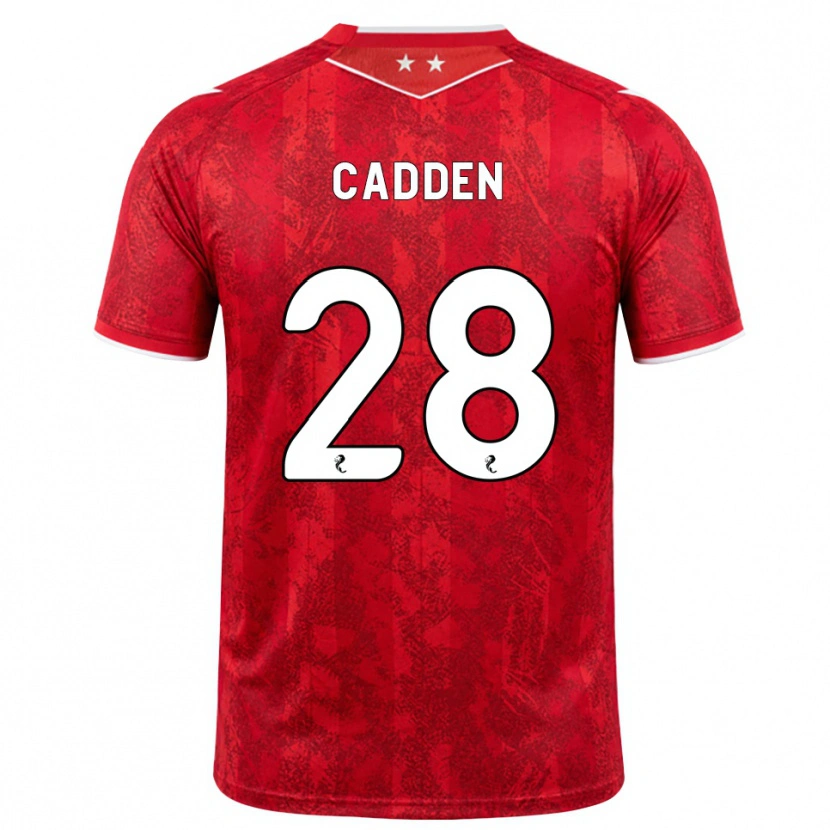 Danxen Women Chris Cadden #28 Red White Home Jersey 2026/27 T-Shirt