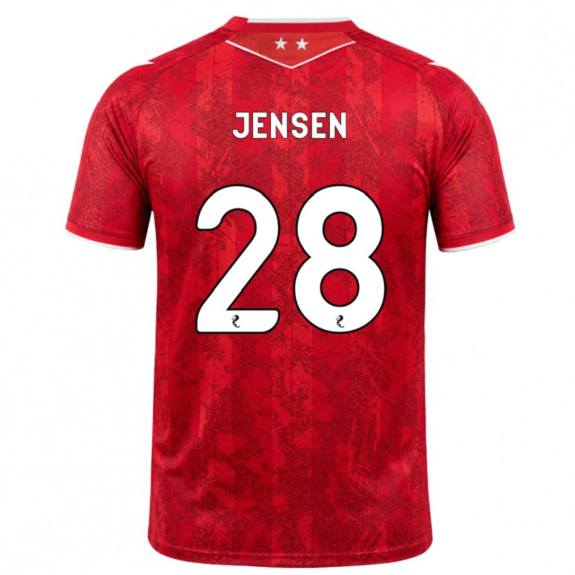 Danxen Women Alexander Jensen #28 Red White Home Jersey 2026/27 T-Shirt