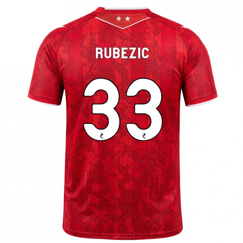 Danxen Women Slobodan Rubezic #33 Red White Home Jersey 2026/27 T-Shirt