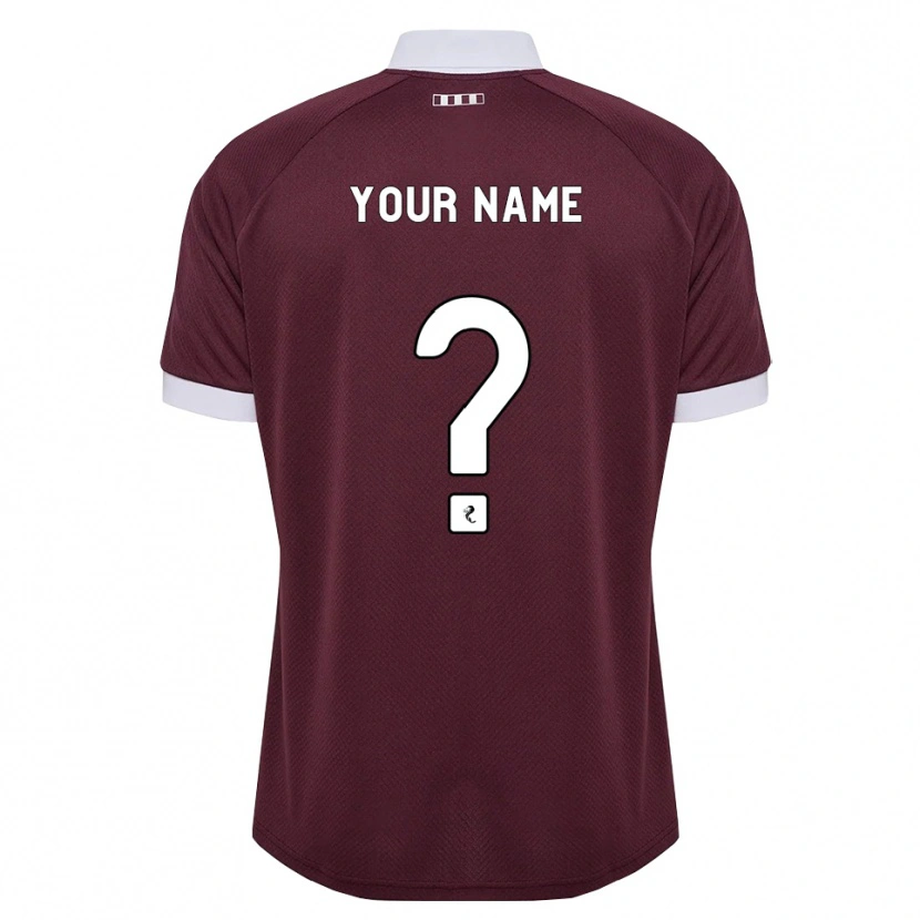 Danxen Women Your Name #0 Burgundy White Home Jersey 2026/27 T-Shirt