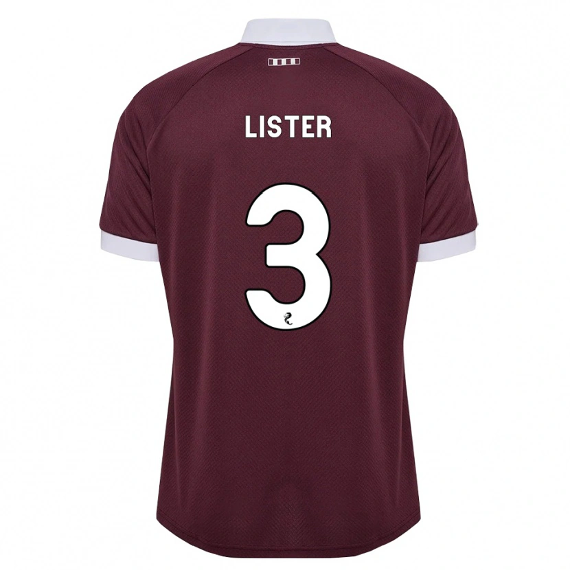 Danxen Women Henry Lister #3 Burgundy White Home Jersey 2026/27 T-Shirt