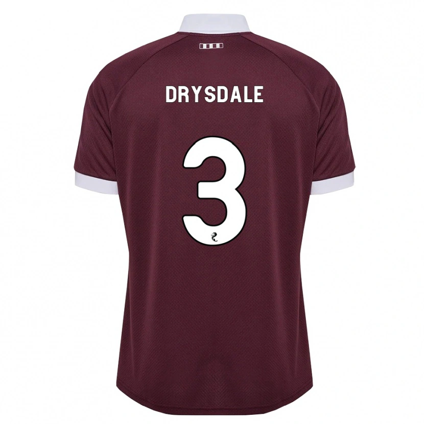 Danxen Women Ethan Drysdale #3 Burgundy White Home Jersey 2026/27 T-Shirt
